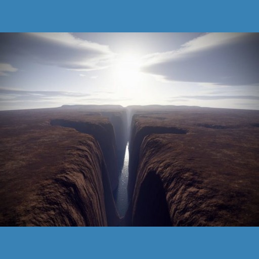 A chasm in the earth